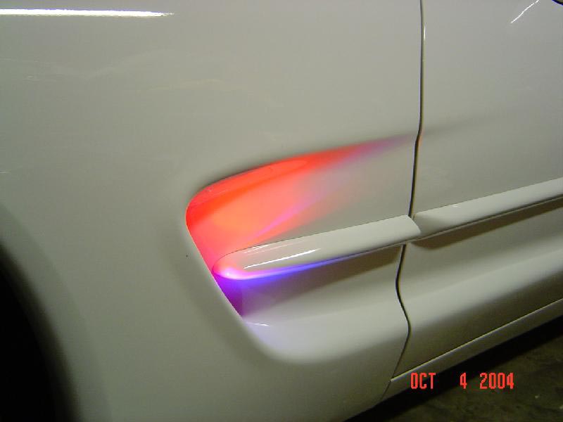 How to light up corvette shark gills with LEDs