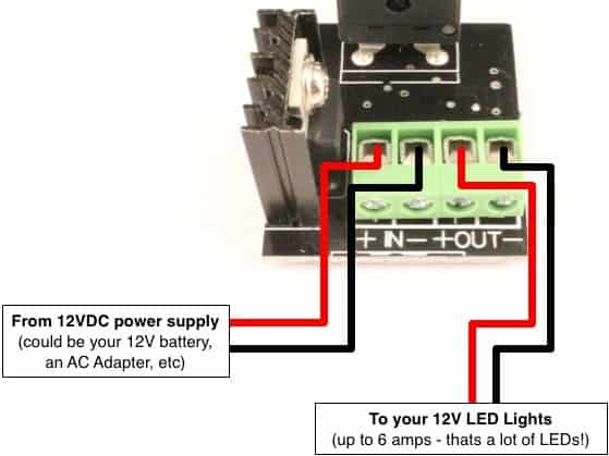 LED Dimmer Knob - panel mount | Oznium